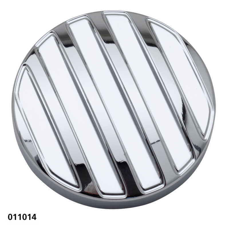 Chrome Ribbed Dummy Cap St18-21