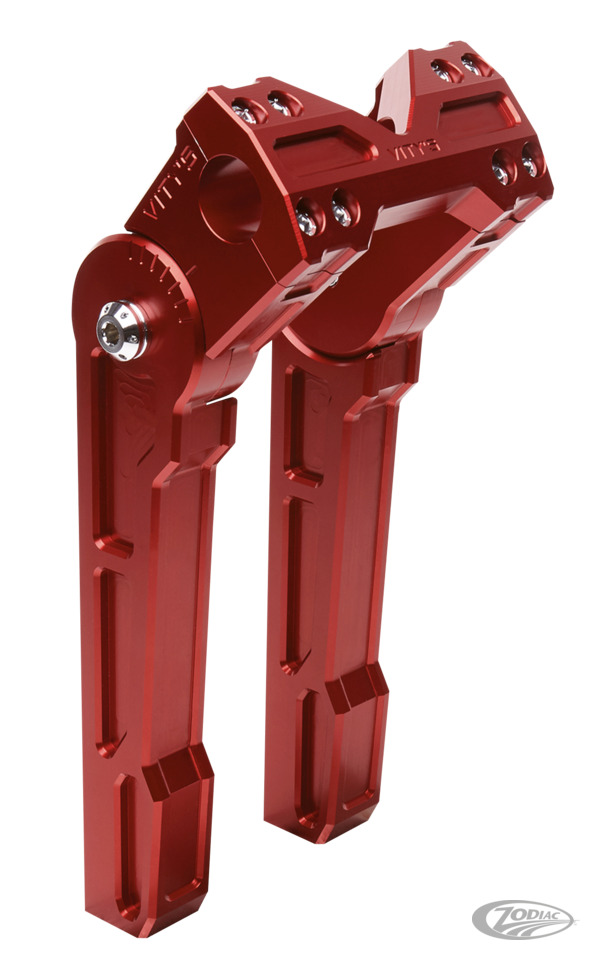 Adjustable 10 Inch Riser Set Red