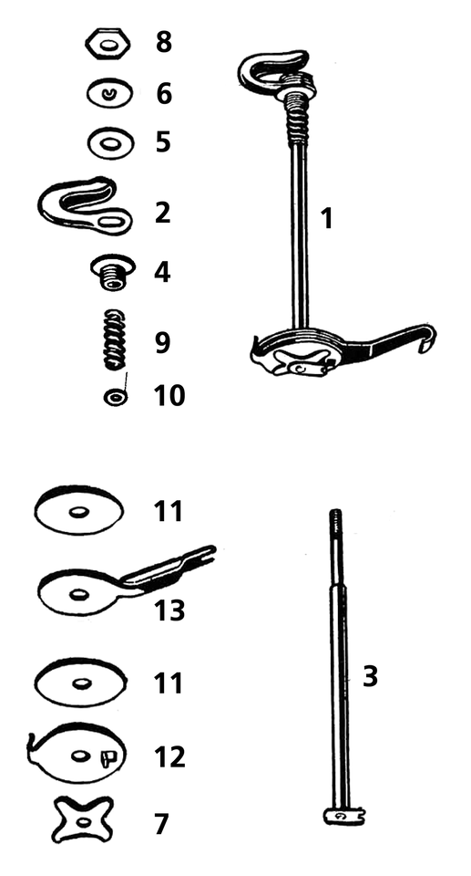 Washer Steeringdamper Plain Upper Small