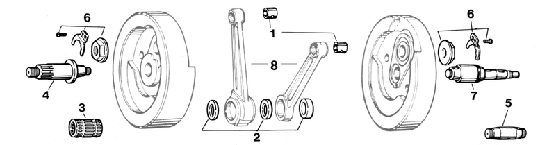 100Pck BT Rod Rollers Male +.0008