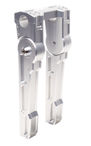 Adjustable 10 Inch Riser Set Silver