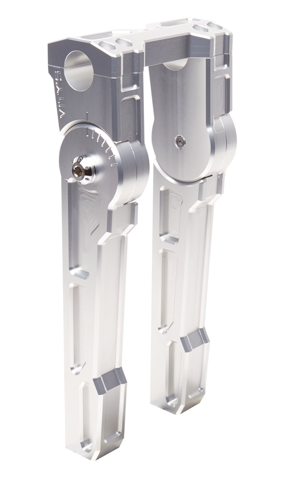 Adjustable 10 Inch Riser Set Silver