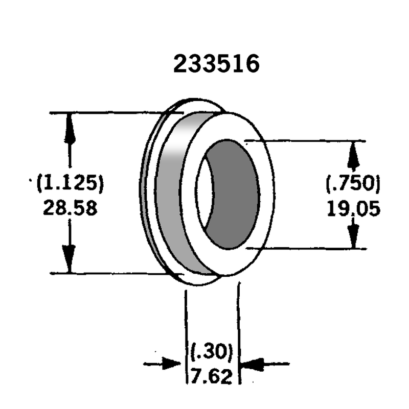 Axle Spacer Zinc Plated