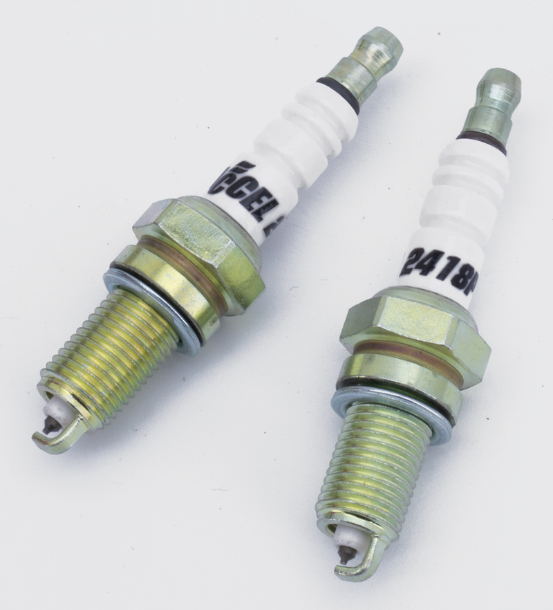 White Platinum Spark Plugs 2418P /