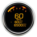 3-3/8 Inch Speedometer / Tachometer MLX 12-Up Chrome Bezel
