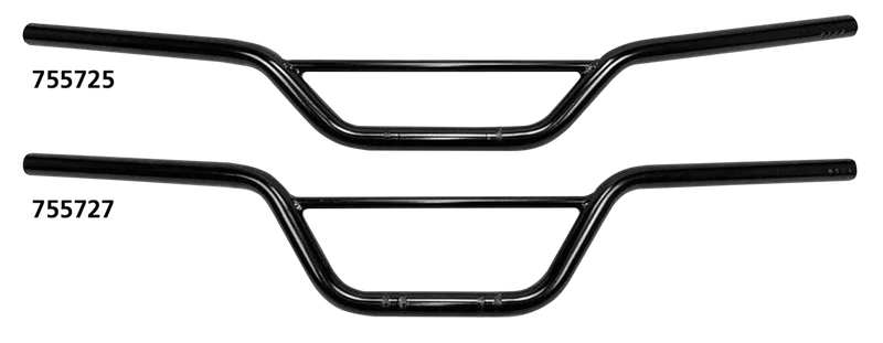 1 Inch Handlebars Scrambler 6 Inch Black 755727