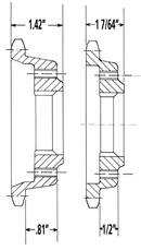 24T Sprocket .81 Inch Offset BT86-06