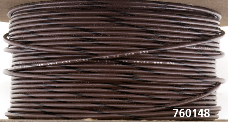 18-Gauge Brown/Black Stripe 100 Spool Primary Wire