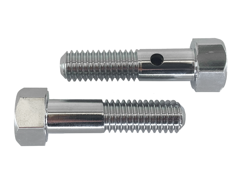 Breatherbolts 3/8 Inch-16 Pair Chrome