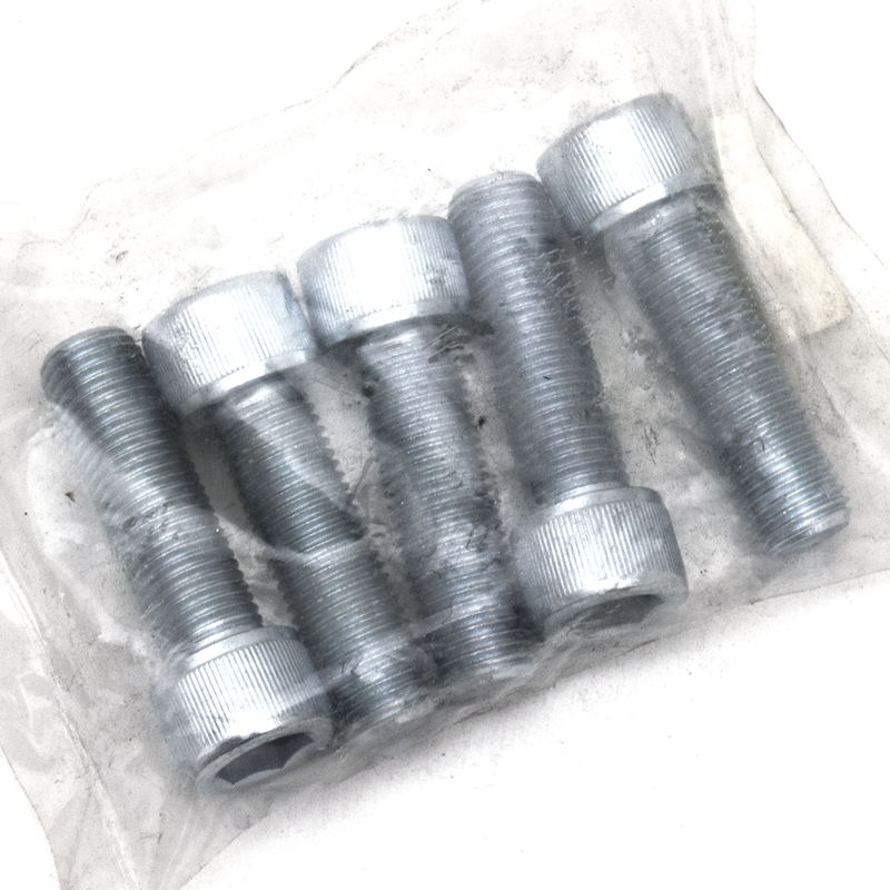 Zinc Allen Bolt 7/16-20X1-1/2 Inch - Pack Of 5