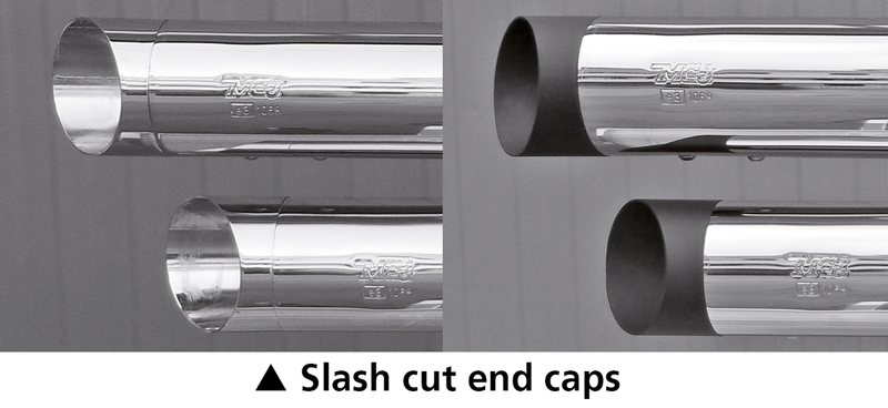 End Caps Royal 80 Slash Cut Chrome