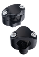 Fxstc Style Shorty Riser Sets For 1 1/4" Fat Bar Black 1.5 Inch High Risers For 1.25 Inch Bars