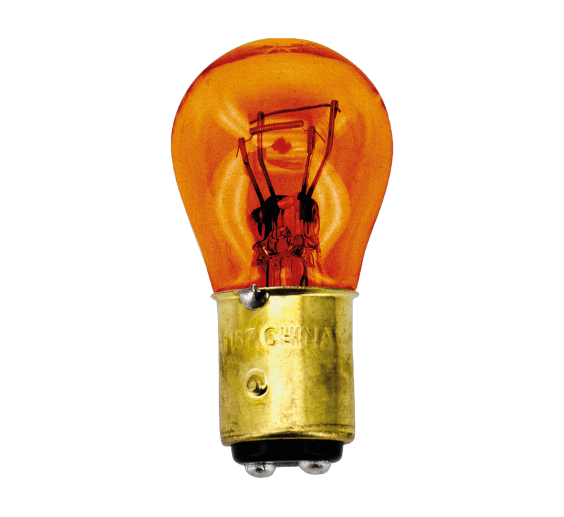 Amber Glass Bulb Bay15D 1157 Socket