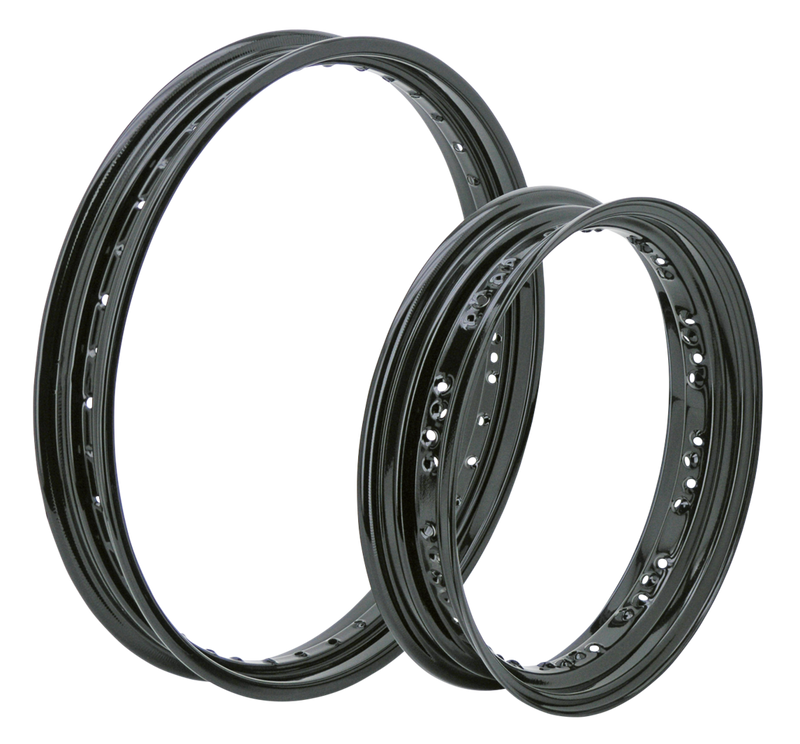 Black Powder Coated Rims Rim 16 Inch Front Wl/Wla Black