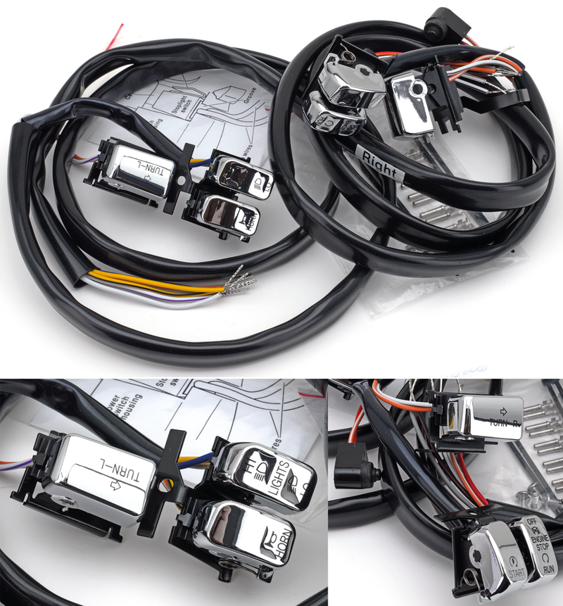 Chrome H/B Switch Kit 96-06 Int.Symbols