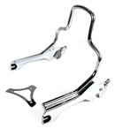 Detachable Sissy Bars For Milwaukee Eight Softail Det. Sissy Bar Shorty Chrome Flfb18-Up