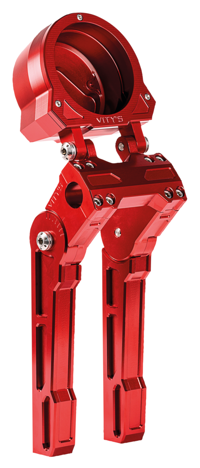 10 Inch Adjustable Risers/Gauge Red FXLRS22-Up