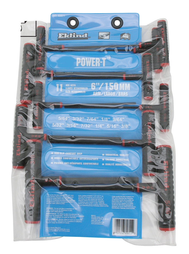 11 Piece Inch Power-T Key Set Hex
