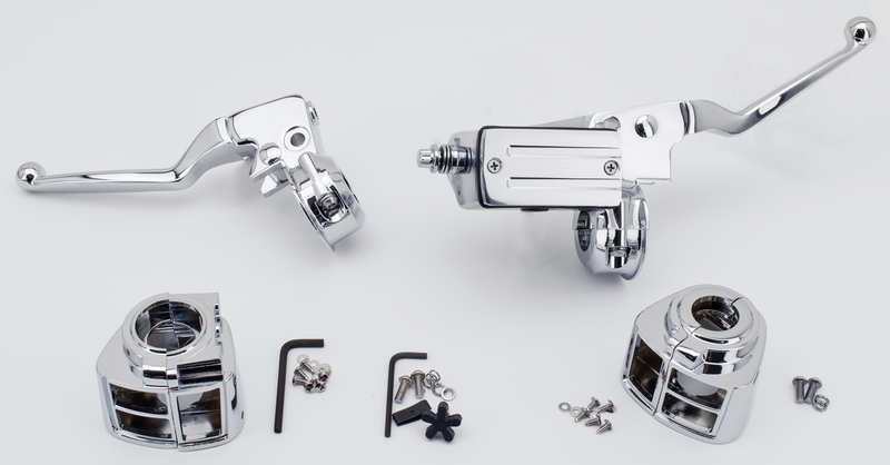 Chrome H/B Control Kit 82-95 11/16 Inch