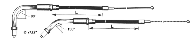 Black BT96 34 Inch 90 Degree Idle