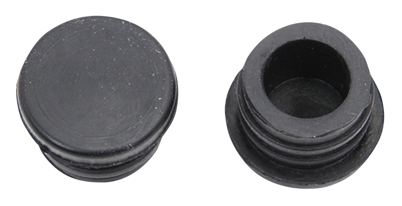Handlebar And Tube End Plugs Black Plastic Tube Plug 1 Inch Pair