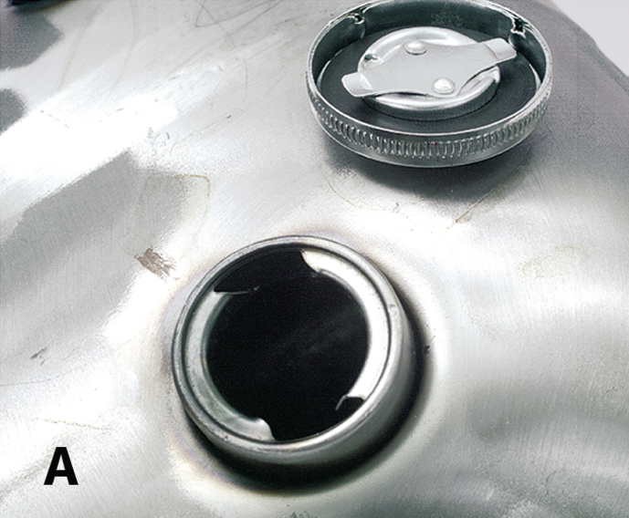 Chrome Gas Cap Plain N/V