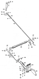 Rear Brake Control Parts For 1936-1957 Big Twin Mechanical Brake Kit Chrome Bt36-57