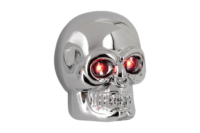 Cobalt Large Chrome Skulls Red Leds