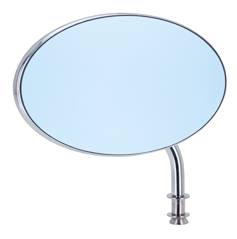 Blue Glass Slimline Mirror Universal