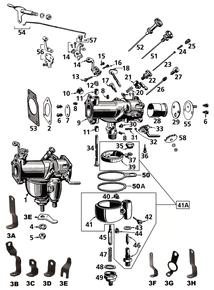 Linkert M-Series Carburetor Linkert Carb Spring Collar Ohv Models