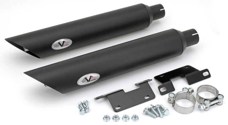 Twin Slash/Cut Dark Muffler Set D. 80Mm XL