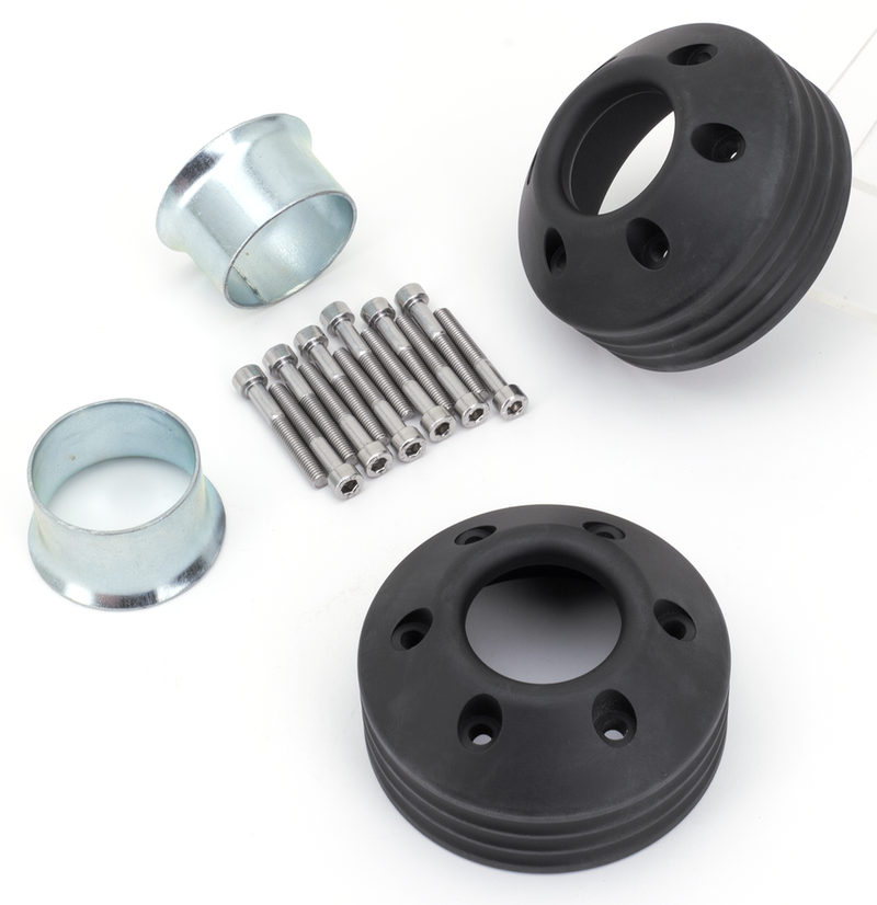 End Caps Royal 80 4-Ribbed Black