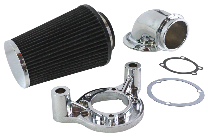 Heavy Breather Air Cleaners For Milwaukee Eight Heavy Breather Air Cleaner Chrome Me17-Up