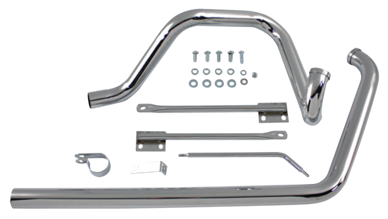 True Dual Headers For Softail Truedual Headers Chrome For Softail 95-99 For Softail 95-99