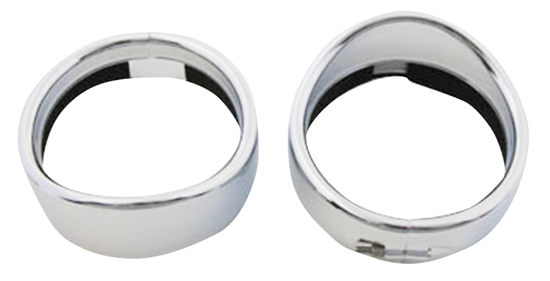 Frenched Visor Style Spotlight Trim Rings Chrome Passing Light Ring Set Hd62-Up