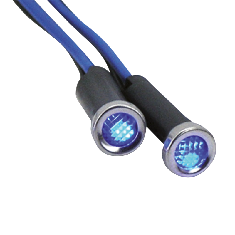 Led Indicator Light Blue Lens Stainl