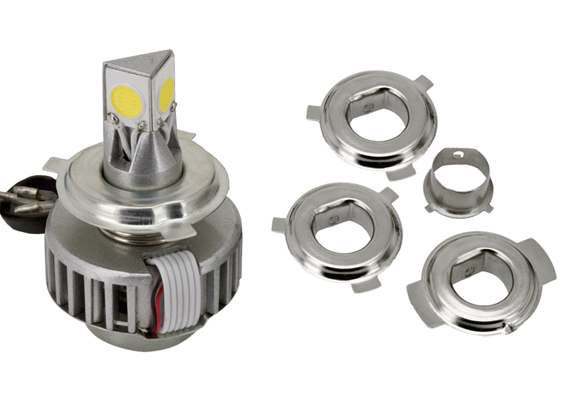 Synapse White Led H4 Bulb W/Bullet Connectors