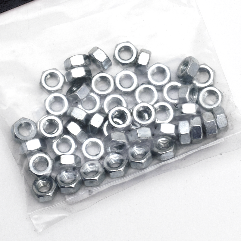 Zinc Nut 1/4-28 UNF - Pack Of 50