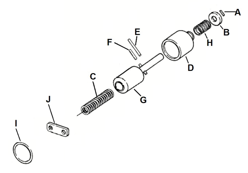 1965-1988 Solenoid Plunger Repair Kit 5Pck Solenoid Retainer 1965-84