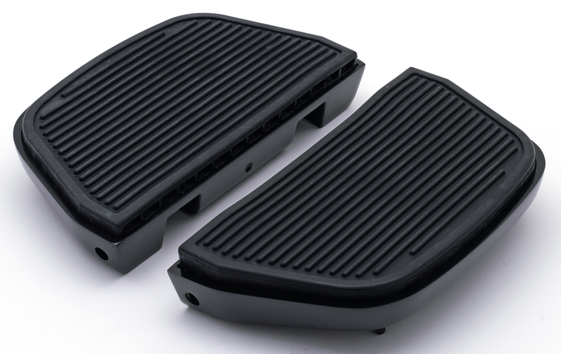 Black Passenger Floorboard Kit Ribbed