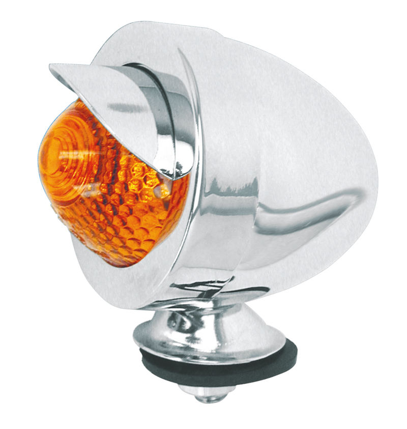 Amber Bullet Light W/Visor Eu Approved