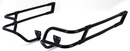 Saddlebag Guards Saddlebag Rail Black Kit Flh/T14-Up