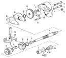 Starter Housing Parts For Chain Driven Fl & Fx 5Pck Starter Housing Stud