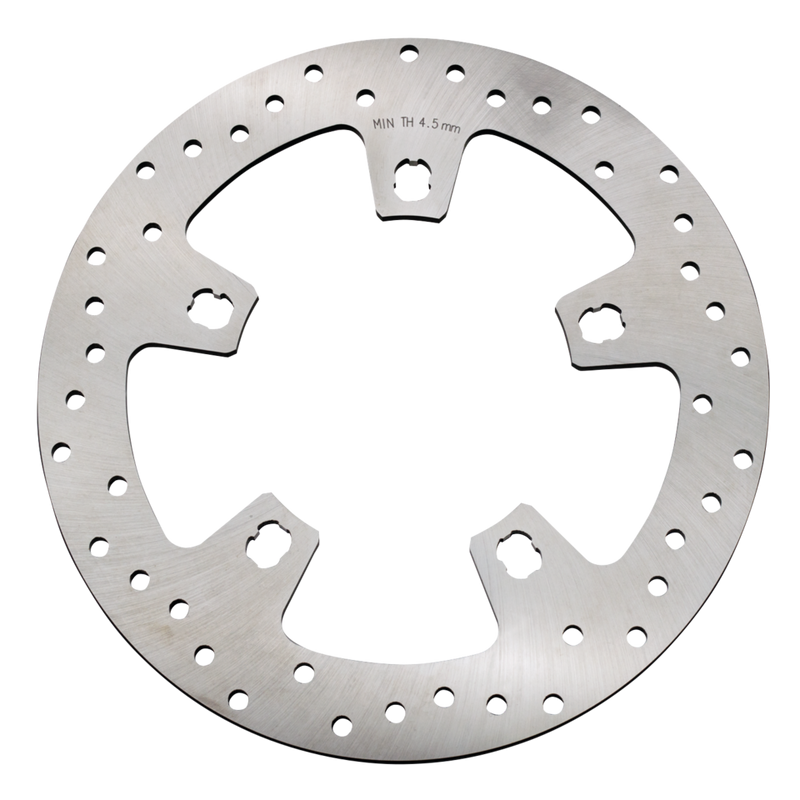 Polish Ss Drilled Front Rotor FLH/T1