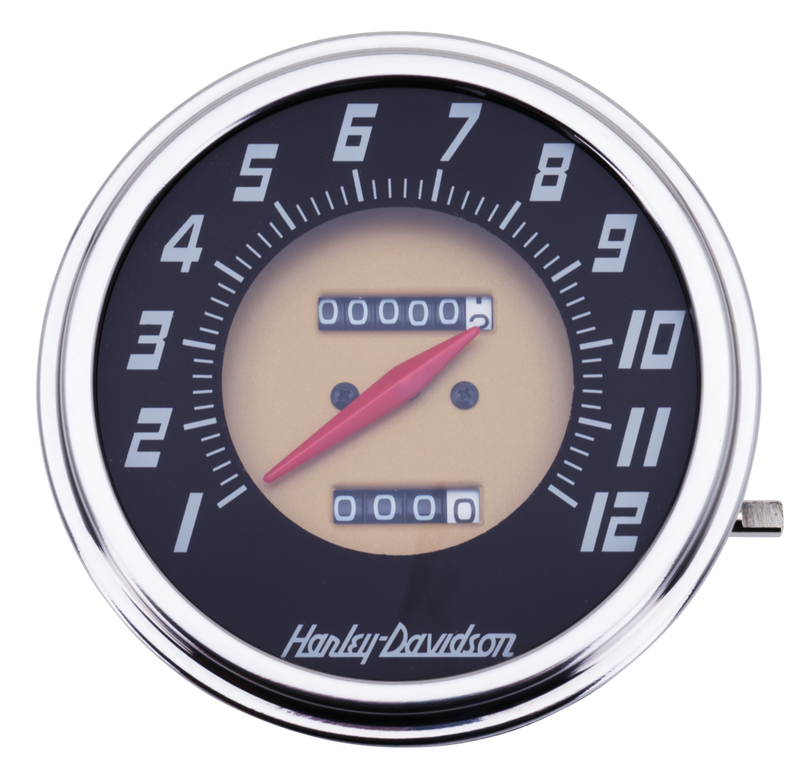 V-Twin Speedometers For Flathead Servi-Car & Big Twin Replica Gray-Gold Speedo 2:1 Fl53-55