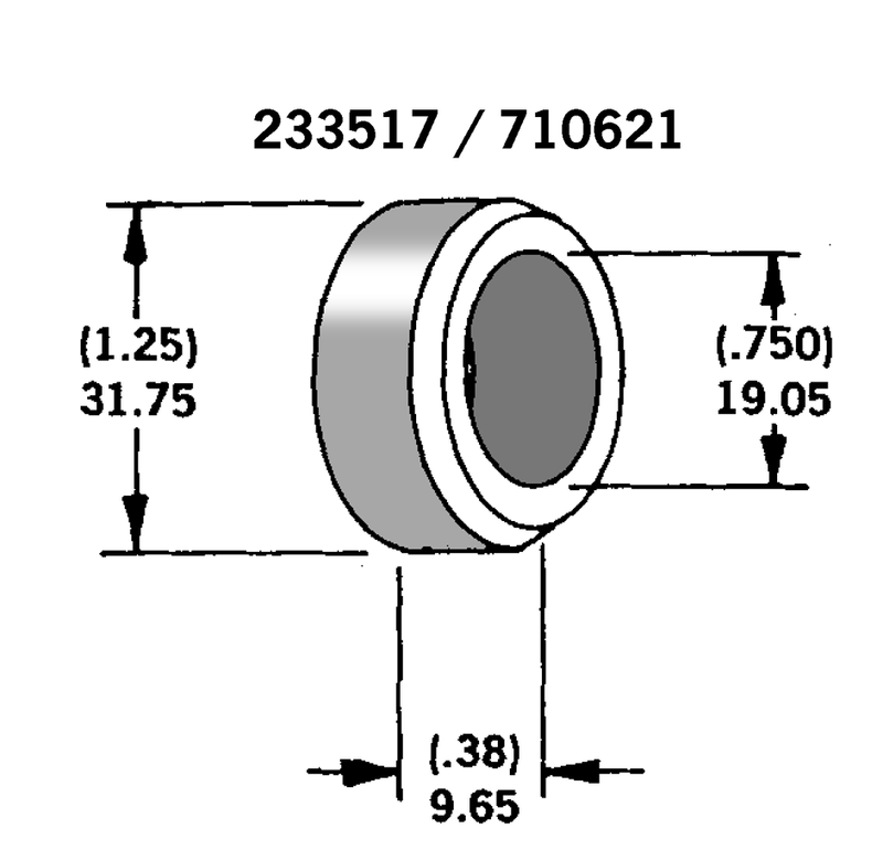 Axle Spacer Zinc Plated