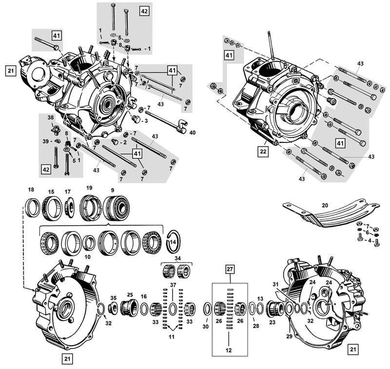 Ass. Sprocket Shaft Spacer BT66-69 - 5 Pieces