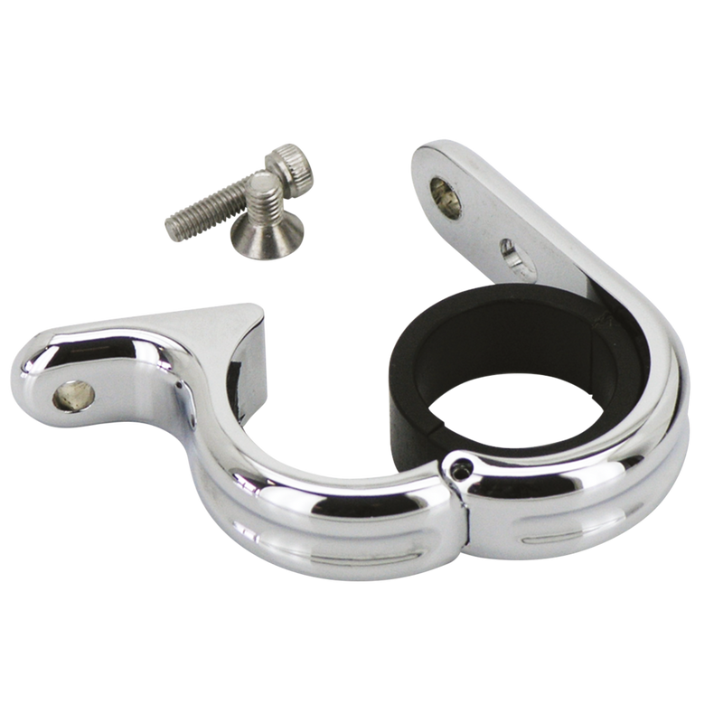 Chrome Uni-Clamp Fits 1 Inch+1.25 Inch H/Bar