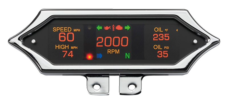 Spike Gauge Chrome Bar Mount Databus 04-13