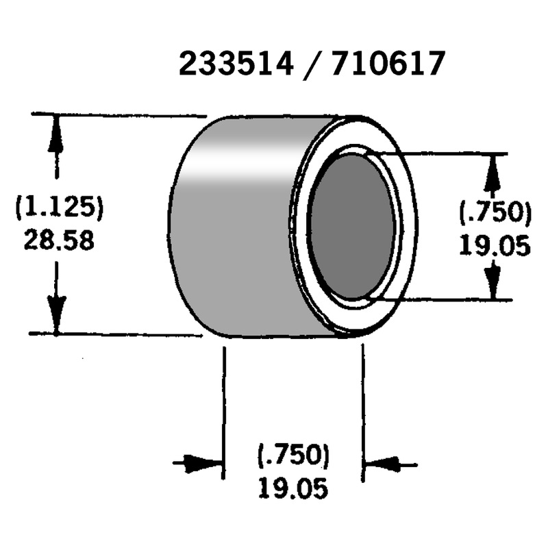 Axle Spacer Zinc Plated